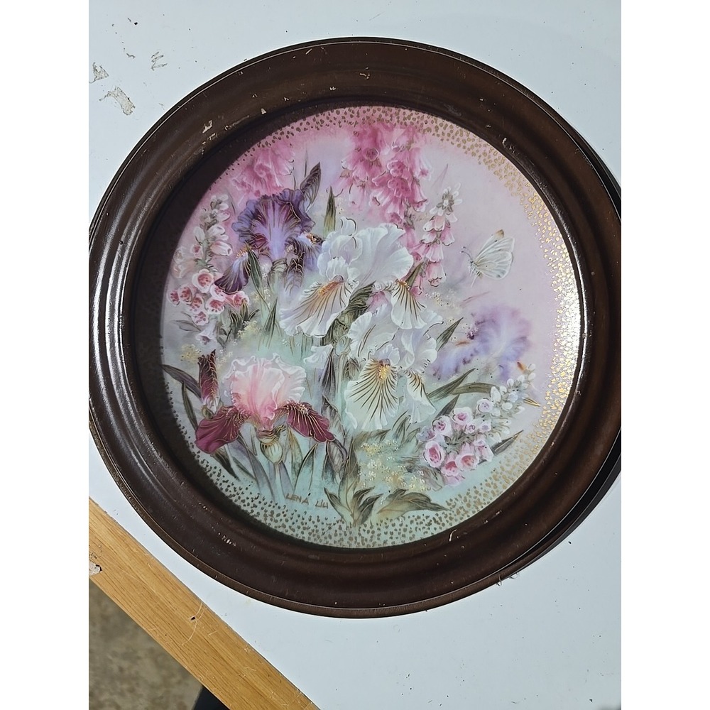1991‎ "Iris Quartet" Lena Liz Symphony of Beauty Decorative Collectable Plate